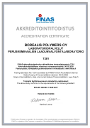 Borealis ISO 17025 Certificate (Porvoo)