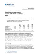 Borealis levererar ett stabilt resultat under första kvartalet av 2015