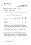 Borealis enregistre de bons résultats au deuxième trimestre 2015