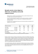 Borealis prend un bon départ en 2016 avec un bénéfice net de 255 millions d’euros  