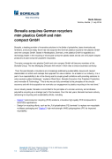 Borealis acquires German recyclers mtm plastics GmbH and mtm compact GmbH