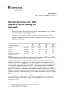 Borealis delivers another solid quarter to record a strong first half result