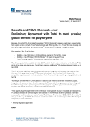 Borealis and NOVA Chemicals enter Preliminary Agreement with Total to meet growing global demand for polyethylene