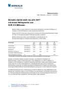 Borealis startet stark ins Jahr 2017 mit einem Nettogewinn von EUR 313 Millionen 