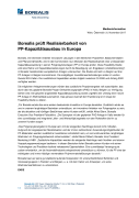 Borealis prüft Realisierbarkeit von PP-Kapazitätsausbau in Europa 
