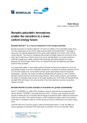 20 02 05 Borealis polyolefin innovations enable the transition to a lower carbon energy future
