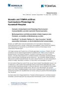 2021 01 14 Borealis und TOMRA eröffnen hochmoderne Pilotanlage für Kunststoff-Rezyklat_DE