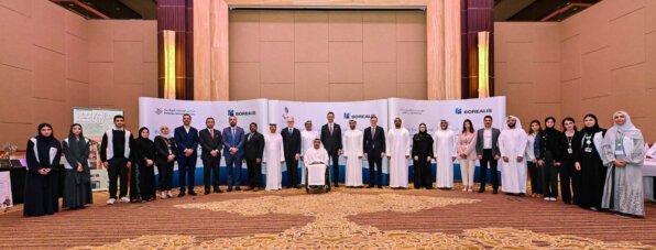 Photo: Stefan Doboczky, Borealis CEO, and Thomas Boesen, VP Middle East, with representatives from the three partner organizations (Emirates Foundation, UAE Paralympic Committee and Emirates National Schools)