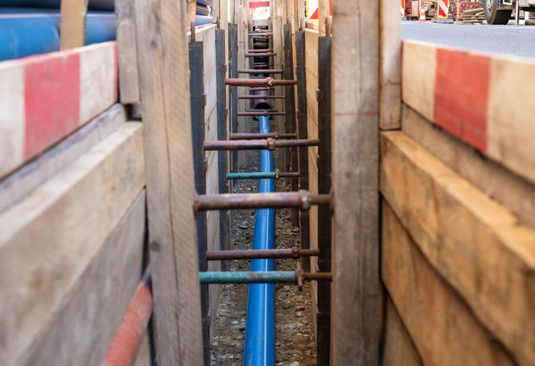 Photo: Drinking water pressure pipes made from chemically recycled plastic were installed in Vienna, Austria, during June 2024