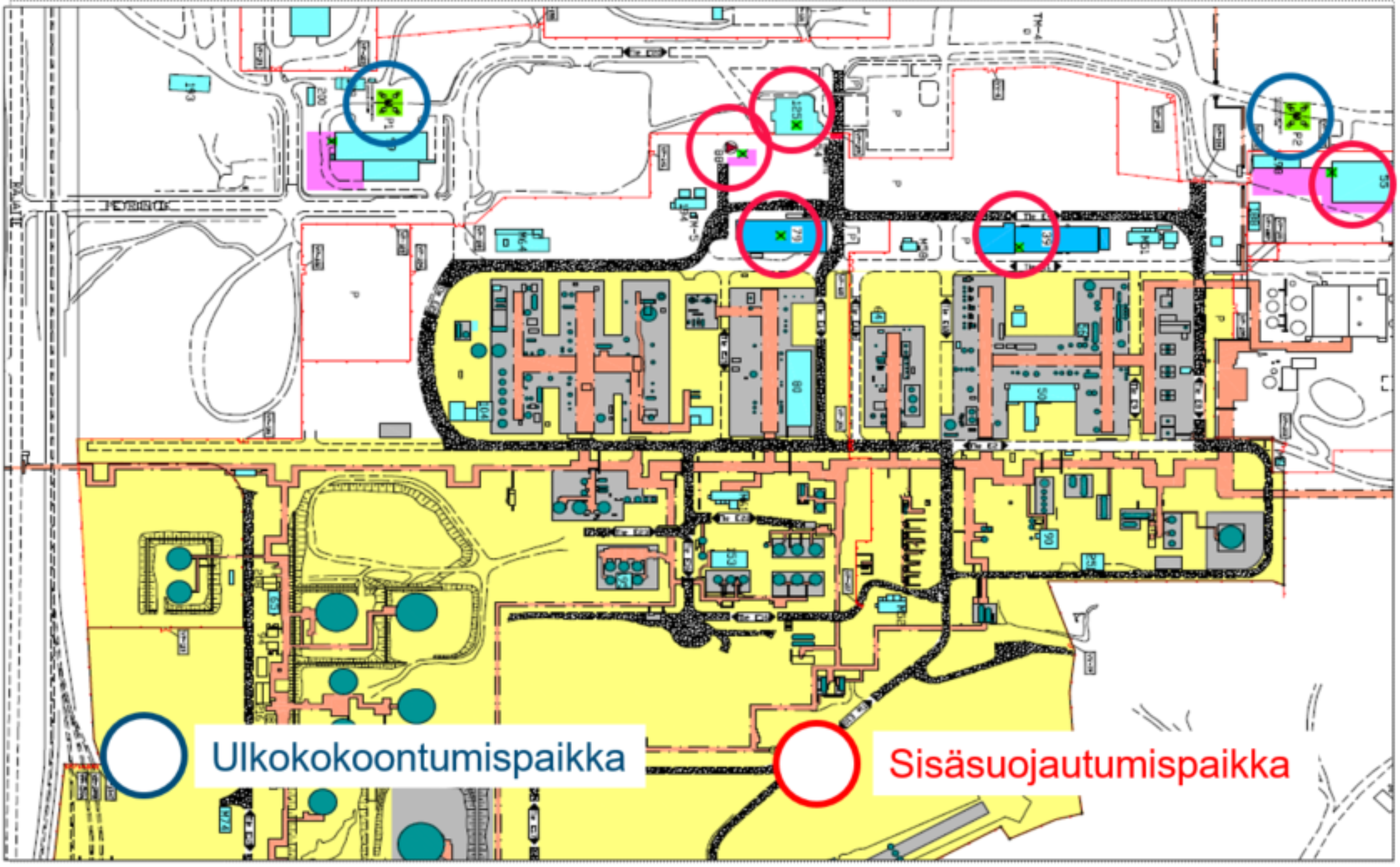 Kokoontumispaikat petrokemia