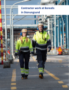 Contractor work at Borealis in Stenungsund